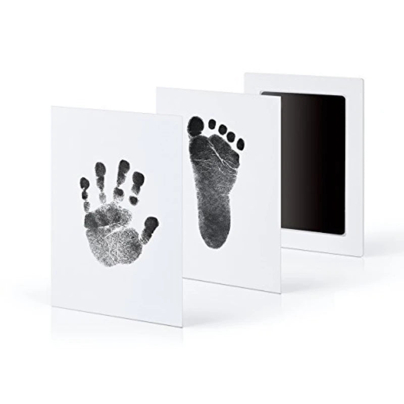 Baby DIY Hand And Footprint Kit Ink Pad Newborn Handprint Souvenir Accessories Toddlers Photo Frame Wash free Safe ink Baby Gift