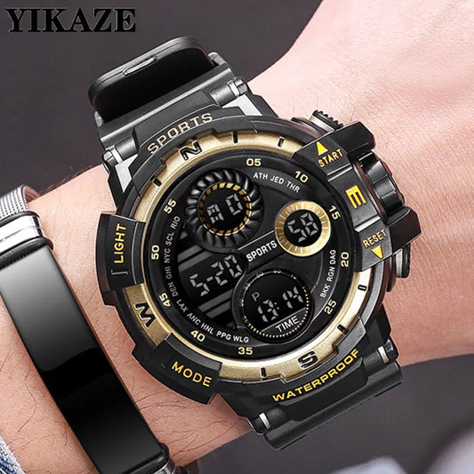 Military Digital Watch for Men Outdoor Men's Sports Watches Clock Waterproof Luminous Chronograph Student Electronic Wristwatch