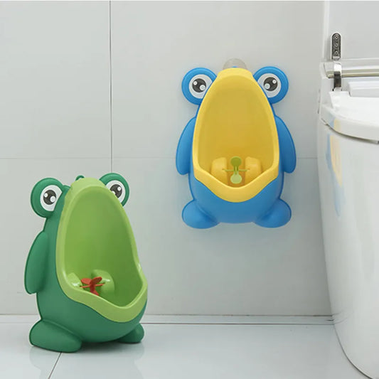 Cartoon Baby Toilet Urinal Boy Wall-mounted Urinal Frog Shape Boy Standing Urinal Toilet Training Urinal