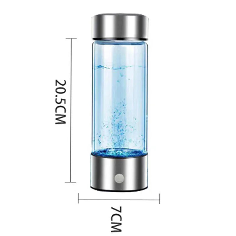 Hydrogen-Rich Water Cup Electric Hydrogen Rich Water Generator Bottle Titanium Quality Filter Portable Antioxidant Lonizer 420ml