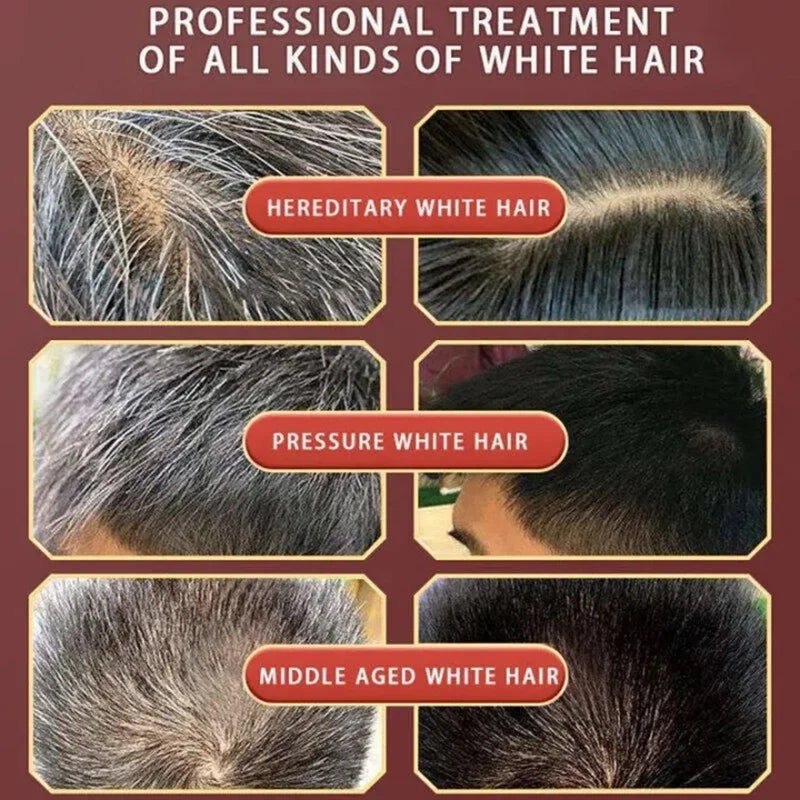 Pure Natural Herbal Hair Dye Shampoo 5 Minutes Change Hair Color Non-irritating Repair Gray White Fashion Hair Care